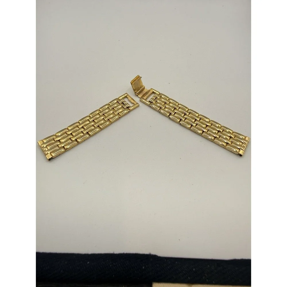Stainless Steel Watch Band Replacement Gold Tone Link 18mm 6